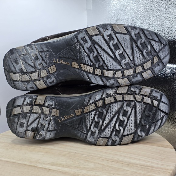 Mens Size 11.5 - L.L. Bean Tek 2.5 Primaloft brown suede hook loop hiking boots - Picture 8 of 10